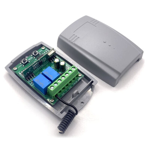 2CH 433mhz Garagentoröffner Torempfänger Universell 10A Multi-Marken Controller Schalter Festcode Rolling Code 2
