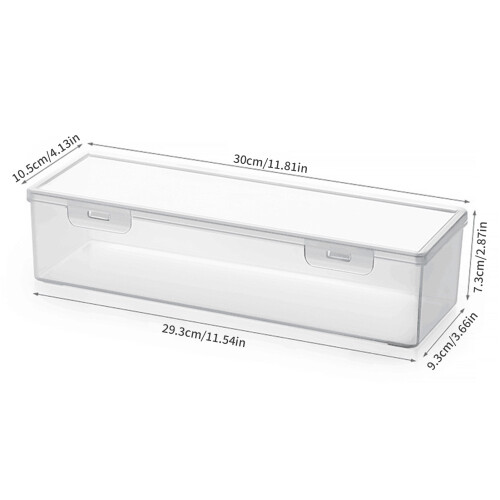 (L) Plastic Pasta Container with Lid - Airtight Cereal Canister 1