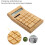 Bamboo Solar Electronic Calculator 12-Digit Large Display, Solar & Battery Dual Power Desktop Counter Standard Function 7