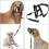 (Black, 2X) Pet Dog Muzzle Halti Style Head Collar Strap, Nylon Adjustable Dog Pulling Halter Training Leash 2