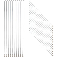 36pcs 290mm J dobra aço bicicleta fala com mamilos de cobre 14g aço inoxidável montanha estrada