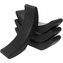 Conjunto de selas do rack do haltar de borracha de 4pcs, forros do rack do haltar que absorvem choques