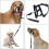 (Red, L) Pet Dog Muzzle Halti Style Head Collar Strap, Nylon Adjustable Dog Pulling Halter Training Leash 2