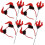 4sets Halloween Set Demon Horns Kit Bandeira de cabeça assustadora e cana de tridente 1