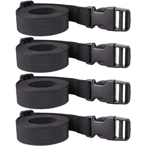 Cintos de fivela de plástico de nylon de 4pcs cinturas de bagagem