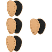 4pcs couro látex meia sola amortecida para mulheres bola de almofadas de pé almofada de almofada de antepé