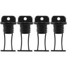 Kit de enchufe de drenagem do casco de 4pcs para substituição do fio do tampão do enchufe do esgotador do caiaque para caiaque e barco