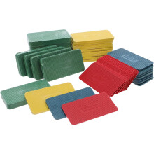 40 PCs plástico porta e janela Shims conjunto, sólido plano vidro quadro espaçadores 75X40Mm