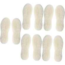 Substituição de lâna quente 5pairs Insertos de bota mofada para homens Insertos de sapato de mulheres Sóla de pé amortecida