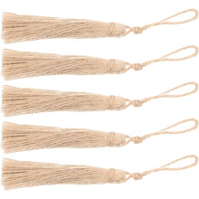 5pcs Natural Jute Tassels DIY Burlap Tassel Crafts Fazendo Material para Aniversário Mulheres Decoração de Casamento de Natal