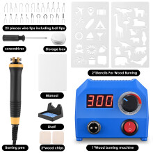 Wood Burning Kit,Wood Burning Tool,Wood Burner Tool,Wood Burning Tips,Pyrography Kit,Wood-Burning Kits Adults Beginners Pen