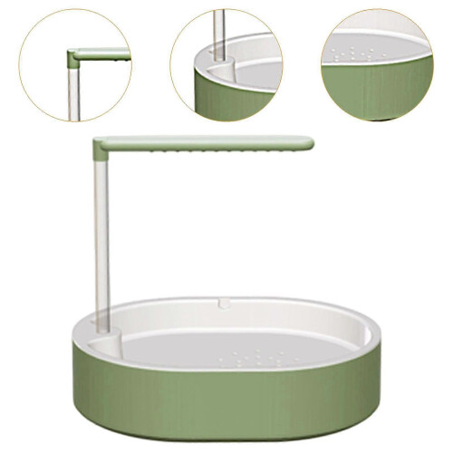 (Green) Automatic Bird Bath Shower Box for Parrots with Water Circulation System 2