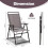 2er-Pack klappbare Outdoor-Sitzstühle mit Armlehnen, Grau 4
