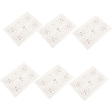 6sheets adesivos temporários para maquiagem do rosto Freckle Decal Glitter Freckles Adesivos