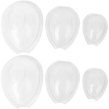 6 plastikowych foremek do czekoladek w kształcie jajka wielkanocnego, do samodzielnego wykonania ciasta czekoladowego i miętowego
