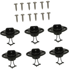 Kayak Scupper Plugs com parafusos 6pcs conjunto impermeável casco dreno furo plugs ao ar livre canoa dreno tampa