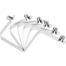Clips de primavera do paddle do caiaque de 6pcs com bloqueio de botão único de 8mm - substituição do émbolo carregado pela primavera