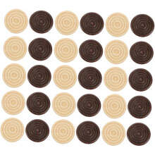 72pcs Checkers de madeira e peças de backgammon conjunto para jogos de tabuleiro, cor de madeira natural e marrom escuro