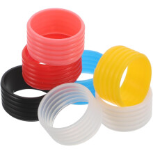 7Pcs silicone raquete de tênis pegar bandas 2.5Cm suor-absorvente Overgrip protetores anti-deslizante anéis de borracha