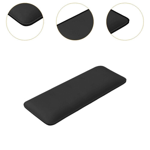 (black) Elbow Hand Rest for Manicure Table, Soft PU Leather Surface, Compact Desk Station Pad 2