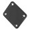 Schutzplatte Gitarrenhals Metall 6