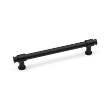 (128mm Handle) Matt Black Cabinet Handle Knob Pull 40mm - 320mm