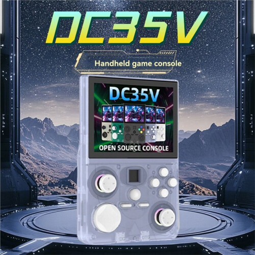 DC35V Retro Handheld Game Console 3.5Inch IPS Screen Replaceable Joystick Supports 30+ Emulators Pocket Video Player 2