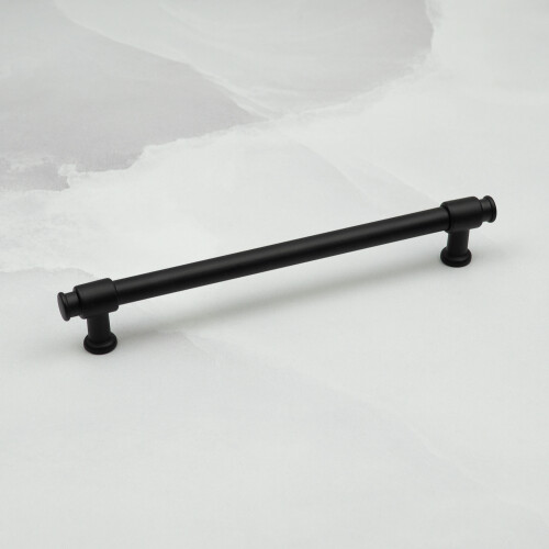 (160mm Handle) Matt Black Cabinet Handle Knob Pull 40mm - 320mm 2