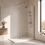 Balterley Balterley Wetroom Screen with Support Bar, 800mm, Brushed Bronze 3