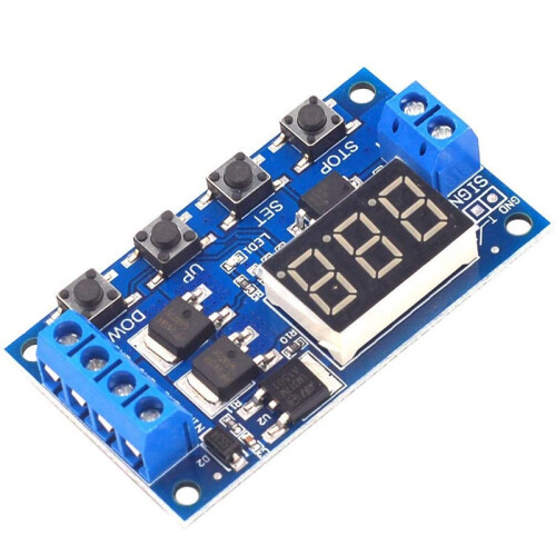12V 24V LED Light Digital  Delay Timing Delay Relay  Circuit Dual Mos Tube Control Board Module 1