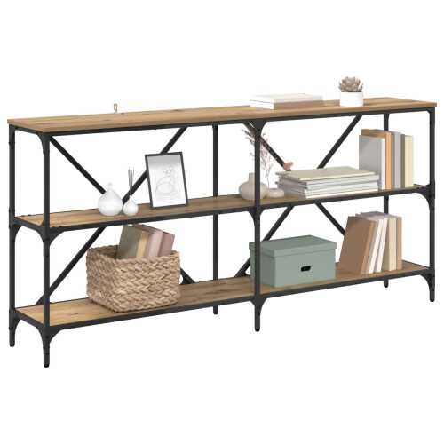 VidaXL vidaXL Console Table Artisan Oak 160 x 30 x 75 cm Engineered Wood 1