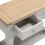Seconique Windsor 2 Drawer Console Table - Pebble Grey/Oak 2