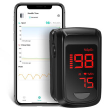 LED Fingertip Pulse Oximeter SpO2 PR Bluetooth