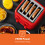 GEEPAS (4 Slice) Wide Slot Bread Toaster Reheat Defrost Function 8