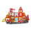 (Engineering)Fire Truck Magnetic Building Blocks Kids Educational Toy With Abs Material 2