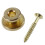 4Pcs Golden Strap Button with Mounting Screw for Guitar Mandolin 3