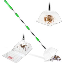 Spider Catcher Long Handle 81cm Insect Catcher with Sliding Trap Door Lightweight Bug Spider Grabber