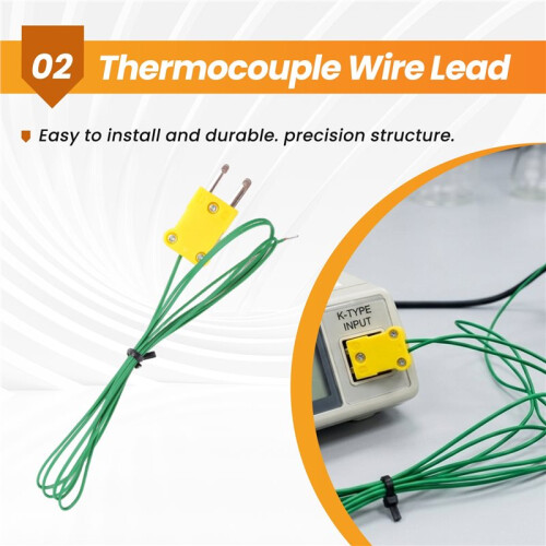 Type K Thermocouple Wire Lead for Digital Thermometer 2