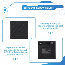 Unidade de CD/DVD Externa para Laptop, Reprodutor de CD/DVD Portátil Ultrafino 7 em 1 USB, Gravador, Gravador, Unidade de Disco Externa