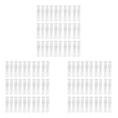 90Pcs Clear 2Ml Atomizer Plastic Bottle Spray Disposable Perfume Empty Sample Bottle for Travel Party