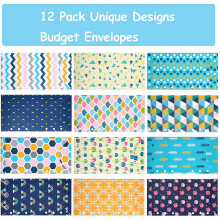 48 Teilige Budget Umschläge A6 Binder Taschen für Bargeld Umschlag System, Budget Planer, Geld Umschlag Brieftasche mit Aufklebern