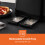 GEEPAS (Black) Geepas 4 Slice Bread Toaster 6Level Browning 1400W 4
