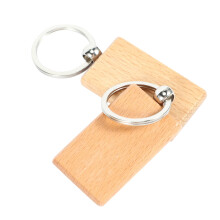40 Stücke Blank Holz Schlüssel Anhänger DIY Holz Schlüssel Anhänger Schlüssel Tags Geschenke Gelb Rechteck