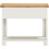 Seconique Windsor 2 Drawer Console Table - Ivory/Oak 7