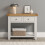 Seconique Windsor 2 Drawer Console Table - Ivory/Oak 1