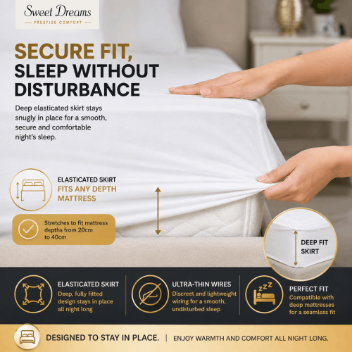 (Prestige, Single) Sweet Dreams Fitted Electric Blanket All Sizes 2
