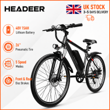 HEADEER 48V15AH 350W Electric Bike max22mph 5speed