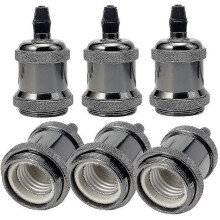 Portalámparas colgante de techo retro E27 de cobre para lámparas de bricolaje.