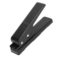 Portable Guitar Pick Maker Punch Cutter Black with Sandpaper DIY Tool