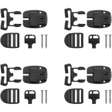 Kit de reparación de clips y pestillos para cubiertas de spa con llave, tornillos y accesorios para correas.
